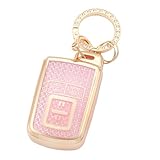 [YANMW] ヴォクシーノア 80系キーケースシエンタキーカバー 適合トヨタアルファード ヴェルファイア 30系スマートキーケースキーホルダー 可愛 ゴールドピンク