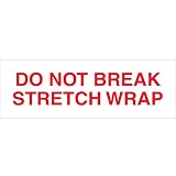 Tape Logic T901P0818PK Pre-Printed Carton Sealing Tape, Legend Do Not Break Stretch Wrap, 55 yds Len