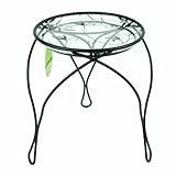 Plastec PLIPS301BK Plastec The Elegance Plant Stand, 13-Inches, Black