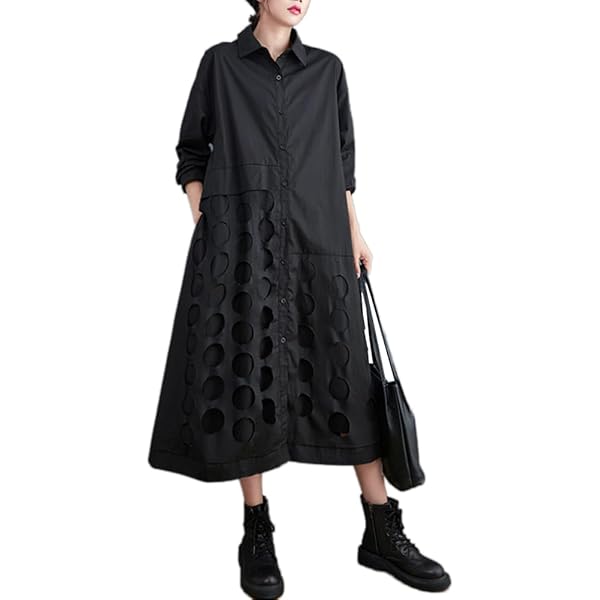 激かわ♡ブラック シャツワンピース 長袖 楽天市場】ミニワンピース レディース 長袖 シャツワンピース