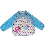 Tovadoo ベビー 食事用エプロン 長袖　キャラクター柄 EVA製　防水　水洗い簡単　出産祝い　プレゼント　七色入　40cm*41cm