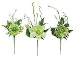 クラブパックof 12 AssortedポリエステルDahlias、Hydrangeas & Magnolias Sprays 18 "