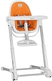 Inglesina Zuma Highchair, White/Orange by Inglesina [並行輸入品]