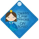 DLP014 Daddy's Little Princess On Board Car Sign New Baby / Child Gift / Present / Baby Shower Surpr