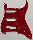 Fit US Fender 57フィート 8ネジ ストラトキャスタースタイル ギターピックガード(4層レッドパール)