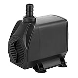 KEDSUM 100W 水中ポンプ ウォーターポンプ 吐出量3400L/H 最大揚程3M 給水・排水ポンプ 水槽水循環ポンプ 静音 説明書付き