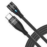 DAIAD マグネット充電ケーブルのみ 9ピン USB C Type-C PD 100W eMarker 5Aケーブル 360度回転 急速充電 データ転送 (ブラック, 1m)