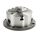 ロータリーテーブル用　3爪チャック　125mm径 フランジ アダプター付き [並行輸入品]