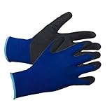 ERB Safety 21221 N200 Nylon Nitrile Sandy Gloves X-Large Blue [並行輸入品]