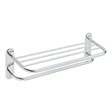 Moen 5208-241PS 24-Inch Hotel Shelf with Single Towel Bar, Stainless [並行輸入品]