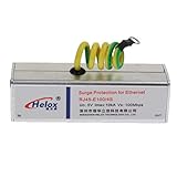 P Prettyia 避雷器保護　イーサネット サージプロテクター 高速ネットワーク RJ45アダプター LAN避雷器
