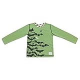 【SiShuNon/FARM】ブラックパレードTシャツ ファーム キッズ コウモリ 長袖Tシャツ 110 8 グリーン