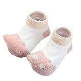 ベビー ガールズ ボーイズ 春秋 滑り止め フロアソックス 漫画 新生児 かわいいスリッパ 屋内シューズ (1歳~3歳, 雲)