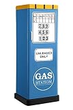Furniture of America Rotella II Gas Station Metal Closet, Blue [並行輸入品]