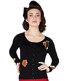 Voodoo Vixen - Emilia Tiki Head Rockabilly Cardigan XL