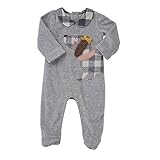 Mud Pie Baby Boy One Piece Footed Sleeper 6-9 months グレイ