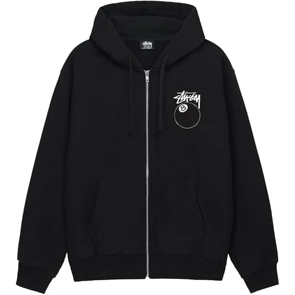 Amazon.co.jp: [ステューシー] 8 BALL ZIP HOODIE ジップアップ