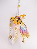 Thai Handmade Carp Mobile Origami Home Deco Baby Kid Toy Doll Gift Souvenir - Small - Yellow [並行輸入品]