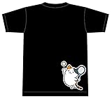 Tシャツ ソフトテニス 半袖 ドライ【猫 ソフテニ ジャンプ】【16500】【限定】ブラック J120
