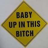 Baby Up In This Bitch funny s bumper stickers - このビッチ反射型ステッカー面白いビニールのステッカーバンパーステッカーで赤ちゃんアップ