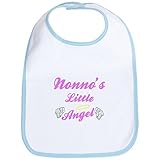 CafePress Nonno's Angel Girl Bib - Standard Sky Blue by CafePress