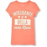 ザ・チルドレンズプレイス THE CHILDREN'S PLACE/ ショートスリーブグリッターグラフィックティ デザートフラワー トップス半袖Tシャツ 5～6歳【並行輸入】