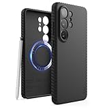 【elago】 Galaxy S26 Ultra 対応 ケース シリコン 耐衝撃 MagSafe 対応 頑丈 手滑り防止 スマホケース [ GalaxyS26Ultra ギャラクシーS26 Ultra SM-S948Q SC-53G SCG37 対応 ] Magnetic Ridge Silicone Case ブラック