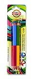 KOH-I-NOOR(コヒノール) セット ジャンボ 色鉛筆 2195 5 DUO 5 in SET 2195005001BL