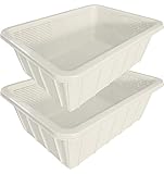 高強度！業務用バスケット(カゴ)ホワイト【日本製】2個セット 医療機関にもOK