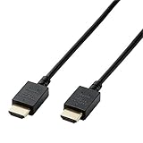 エレコム HDMI ケーブル 1.5m プレミアム やわらか 4K / Ultra HD / 3DフルHD対応 ブラック CAC-HDPY15BK