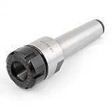 uxcell ストレートコレットチャック　MT4-ER32-M16　165 x 50 mm　シルバートー　ブラック