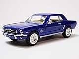 キンスマート フォード マスタング 1964 1/2モデル ブルー 1/36 ミニカー KT5351