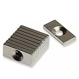 MIRAIS 20個セット 磁石 小型 強力 ネオジム マグネット 長方形 皿穴付 20mm×10mm×3mm ネジ穴4mm MR-NMG-063