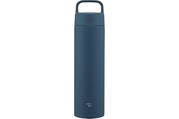 象印 水筒 ステンレスマグ 650ml 【持ち運びしやすい】 ハンドルタイプ 食洗機対応 シームレスせん お手入れ点数たったの2点 ネイビー SM-RS65-AD