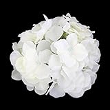 D DOLITY 20個入　人工花　造花　装飾花　フラワーヘッド　雰囲気　DIY　結婚式　衣装　フォトアルバム　ホワイト　