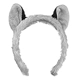 Wildlife Artists Plush Wolf Headband Grey [並行輸入品]