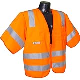 Radians SV83OS4X Class 3 Standard Solid Safety Vest, Orange, 4 Extra Large by Radians