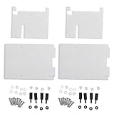 RaspberryPi 4B/3B +/3B HQ‑Camera用アクリル透明ケースシェルエンクロージャボックス透明(白い)