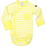 Polarn O Pyret署名ストライプEcoラップボディ(新生児) カラー: イエロー
