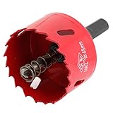 uxcell バイメタルホールソー　ツイストドリルビット　HSS 6mm　48mm　高速度鋼カッターツール　ブラック