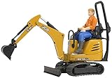 Bruder Jcb Micro Excavator 8010 Cts and Construction Worker (Colors May Vary) [並行輸入品]