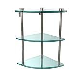 Allied Brass NS-6-PNI Triple Corner Glass Shelf Antique Brass [並行輸入品]