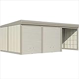 タクボガレージ　カールフォーマ　CS-S8153　多雪型　標準型　3台用　『シャッター車庫　ガレージ』 ムーンホワイト