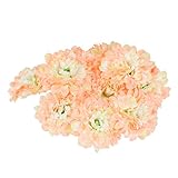 SunniMix 約20個　フラワーヘッド　ホーム　インテリア　結婚式　パーティー　造花　花のヘッド　フラワーヘッド　菊　多色選べる - ピンク2