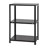 スチールラックのキタジマ スマートラック NSTR-336 幅60×奥行40×高さ90cm 3段 ブラック 40kg/段