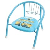 【Disney SNOOPY】キッズ 豆イス パイプイス ミニチェア ベビーチェア + ミニタオル セット ミニオンズ スヌーピー ディズニー プリンセス (ミニオンズD)