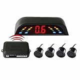 Celendi LED Display Wireless Car Vehicle Reverse Backup Radar System with 4 Parking Sensors [並行輸入品]