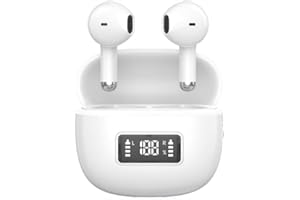 Bluetooth Earphones, Wireless Earphones, IPX7 Waterproof, Up to 60 Hours of Playtime, 2026 Latest Bluetooth 6.0 Bluetooth Earphones, Full Sound Range, HIFI Sound Quality, Low Latency Instant