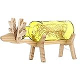LED Night Light Wooden ElephantガラスボトルランプUSB充電ライト象のガラスの誕生日バレンタインの日ギフト 173142S1UWI5125