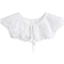 Amazon | [UMIYI] 付け襟 ビッグカラー レディース 女性 シャツ襟